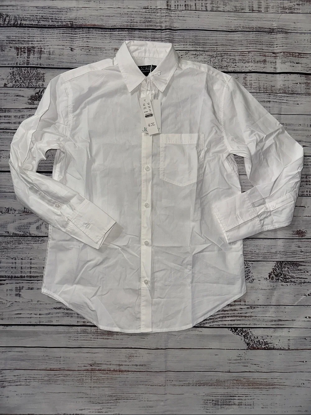 J. Crew Garçon classic shirt in cotton poplin Sz. 0